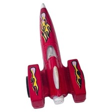 Vintage Hot Wheels EVEL KNIEVEL Rocket Car 1979 Metal Red Flames Mattel