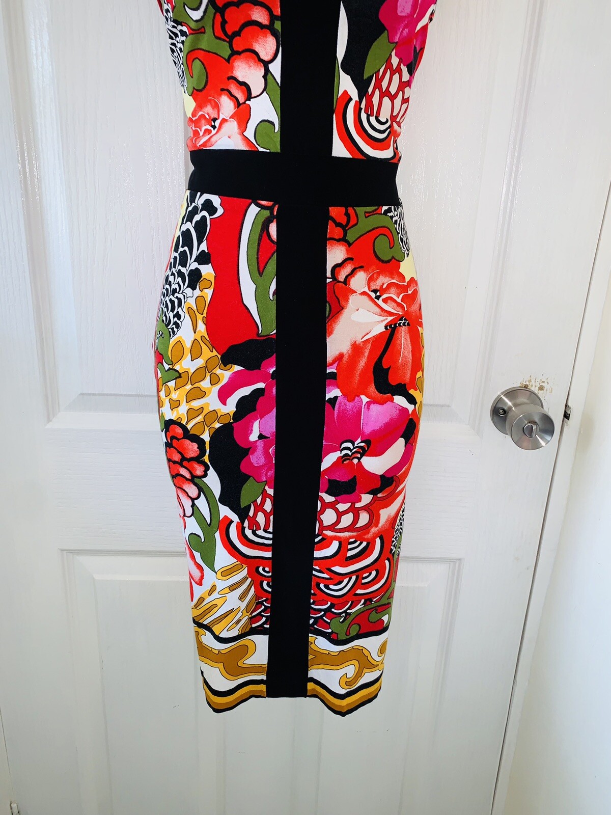 colourful bodycon dress Halter Neck Midi length with a slim Modest Bodycon Maxi Dress |