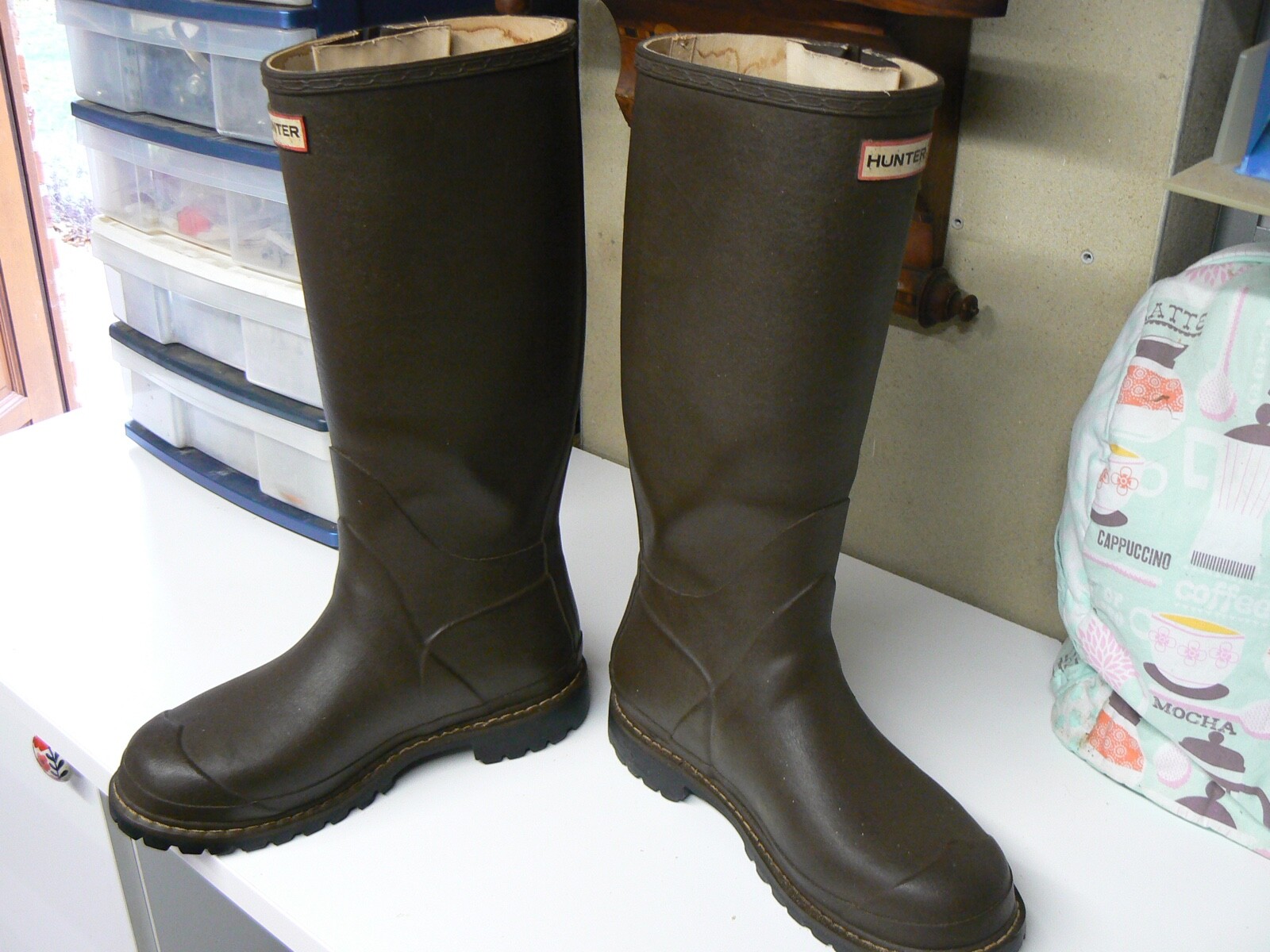 Hunter Balmoral Wellie Boots Deep Olive Dark Green Men's UK 9 EUR 43 eBay