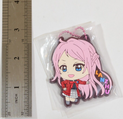 ♡Naruk♡ Love Live! Nijigasaki Lanzhu Zhong Rubber Mascot Strap keychain