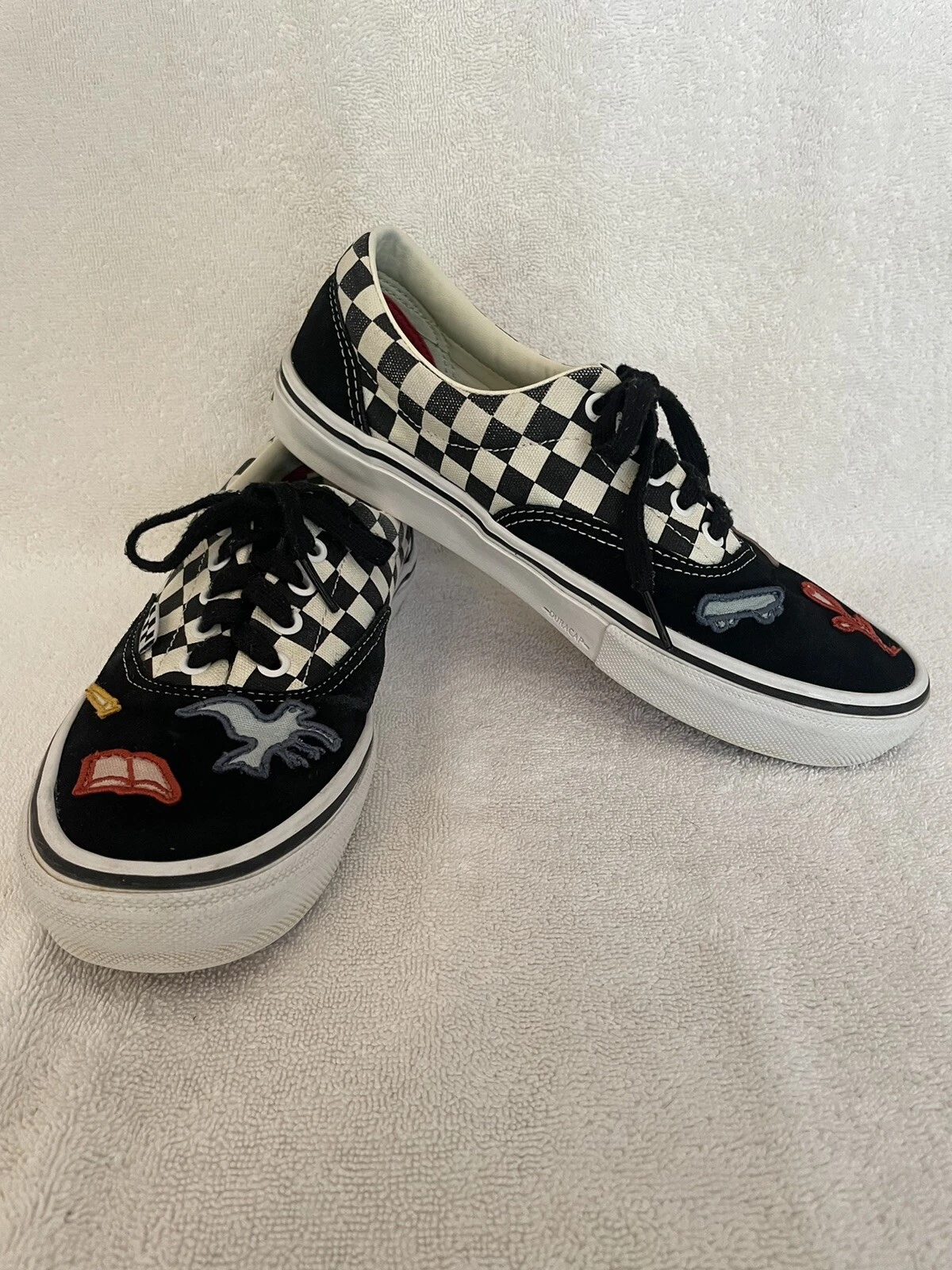 Scarpa da skateboard Vans Off The Walls 500714 da uomo taglia 8 Skateeistan Pop Cush