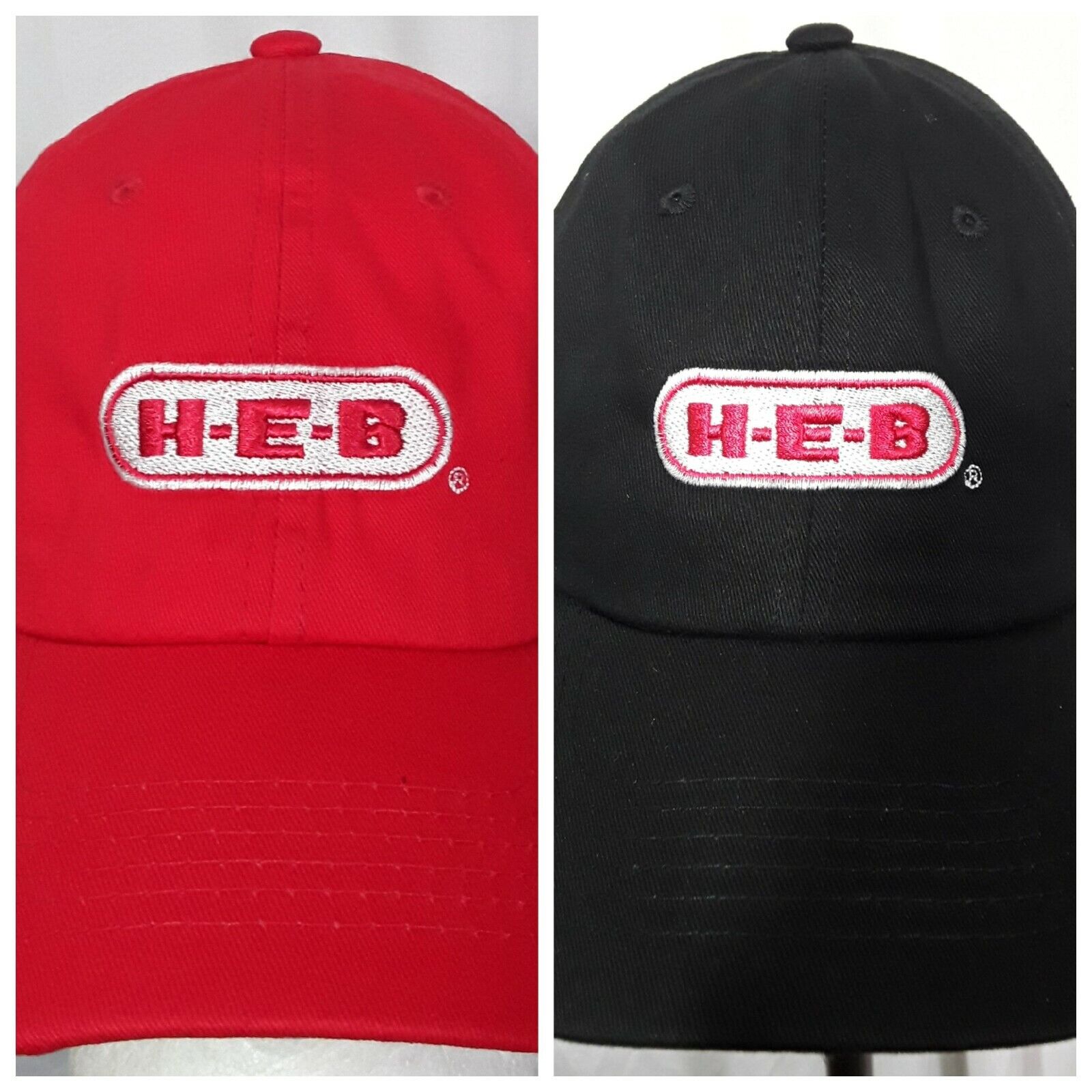 H-E-B LOGO STITCHED EMBROIDERED COTTON BASEBALL HAT CAP ADJUSTABLE | eBay