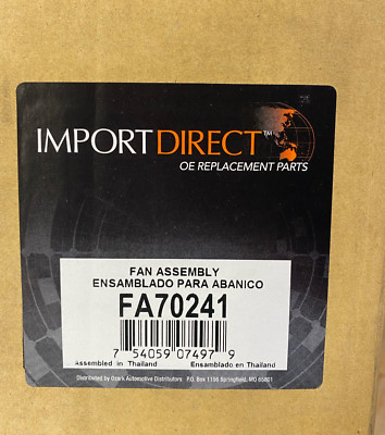 Import Direct FA70241 Fan Assembly