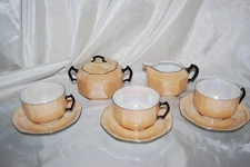 Art Deco Lusterware RW Bavaria Germany Rudolph Watchter Porcelain Tea Set