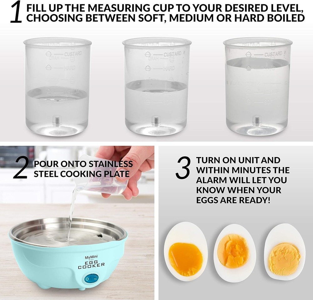 7-in-1 Egg Cooker for Soft, Medium, or Hard Boiled Eggs – Hervidor De Huevos 7-in-1 Egg Cooker for Soft, Medium, or Hard Boiled Eggs – Hervidor De Huevos
