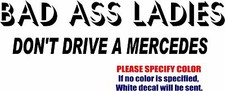 Bad ASSS Ladies Graphic Die Cut decal sticker Car Truck Boat Window Laptop 8"