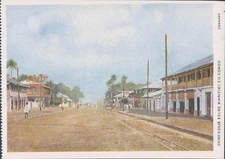 Belgian CONGO CMC Conakry street 1920s PC