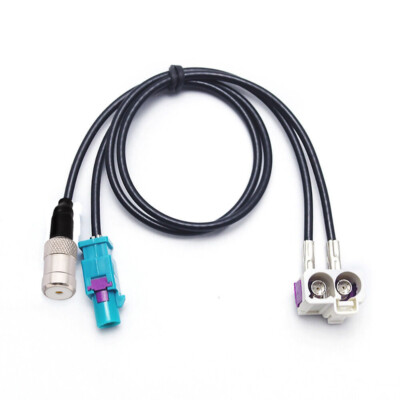 Radio Antenna adapter connector Double Fakra Diversity Radio to RNS-E for Audi
