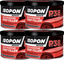 4X P38 Easy Sand Car Body Filler Repairs Scratch Repair 250ML UPOL Davids ISOPON