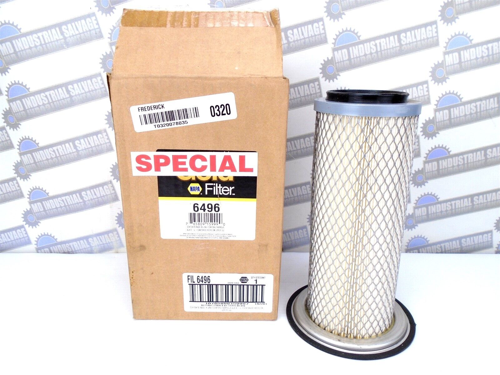 NAPA GOLD FILTER - 6496 - HEAVY DUTY AIR FILTER - Kubuto, Gravely (NEW IN BOX) 