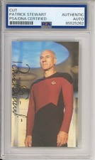 Patrick Stewart SIGNED Star Trek Captain Jean Luc Picture PSA DNA COA Certified