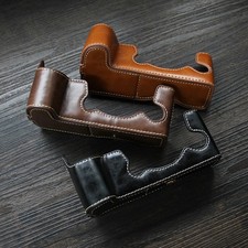 For FujifilmX-H1 XH1 Camera Bag PU Leather Dock Case Base Protection Cover Shell