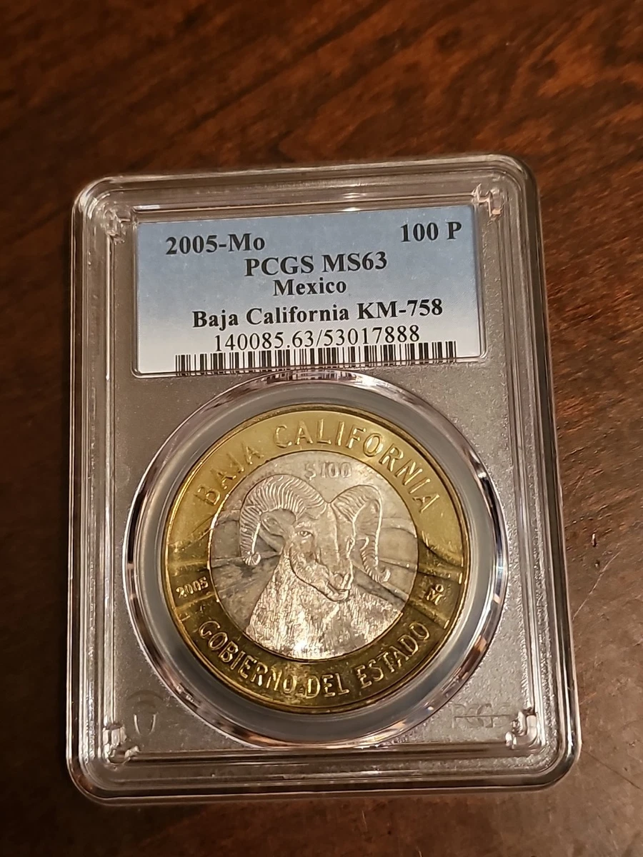 Uncirculated 100 Pesos Denomination 2005 Mexican Coins (1905-Now