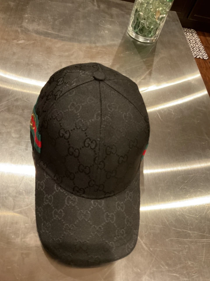 New Black X OG Canvas monogram US SELLER TOP QUALITY gucci baseball hat - Image 3 of 4