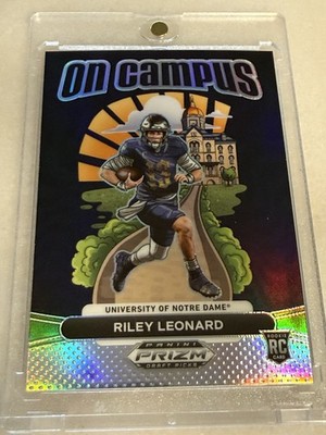 RILEY LEONARD 2025 PANINI PRIZM ON CAMPUS ROOKIE SSP CASE HIT OC-RLD RC