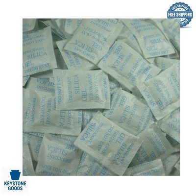 100Pcs 2g Silica Gel Desiccant Packs for Food & Storage Moisture Protection