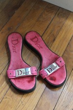 Dior sandales roses en cuir et caoutchouc taille 37