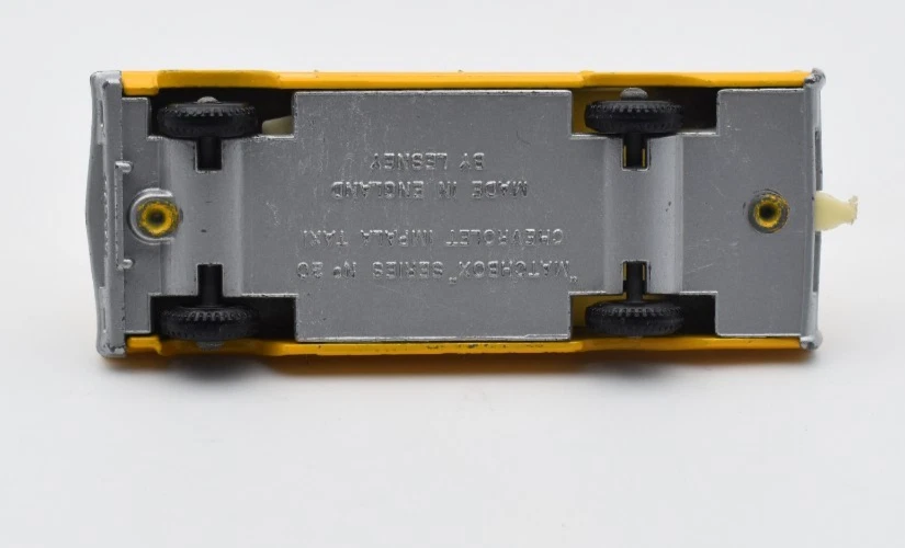 Matchbox 1-75 Regular Wheels #20 Chevrolet Impala. silber Bdpl. England Lesney - Bild 4 von 4