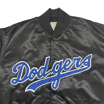 RARE VTG 80s 90s MLB LOS ANGELES DODGERS FELCO SATIN BOMBER JACKET