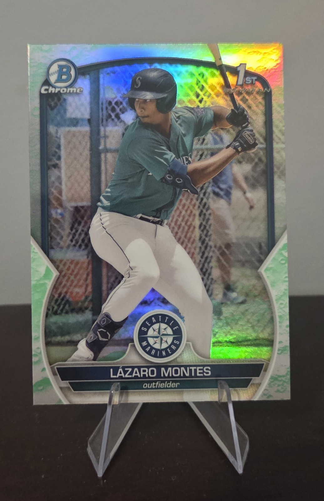 2023 Bowman Chrome Lazaro Montes 1st Lunar Glow Refractor BCP-58