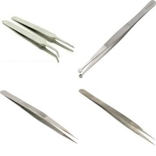 3-Piece Tweezers Set for Jewelry Bead Repair  Bonus Diamond Beading Tweezers