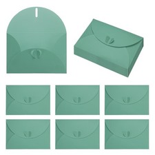 6.1x4.1 Inch Mini Card Envelopes, 20Pcs Cute Cards with Heart Clasp, Dark Green