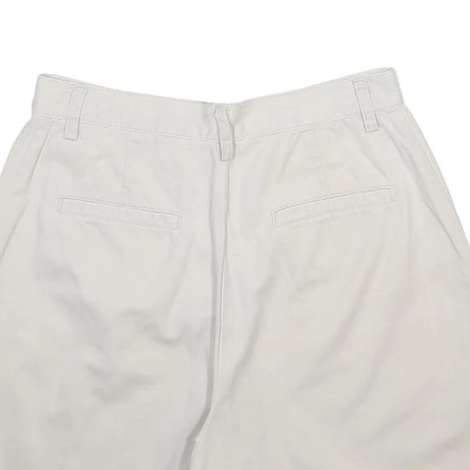 EDDIE BAUER Shorts Casual Blanc En Coton Coupe Classique Poches Taille M W28 - Photo 4/4