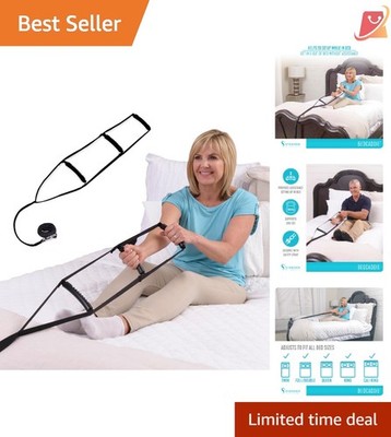 Pull-Up Assist Bed Ladder Nylon Adjustable Support Bed-Help for Seniors