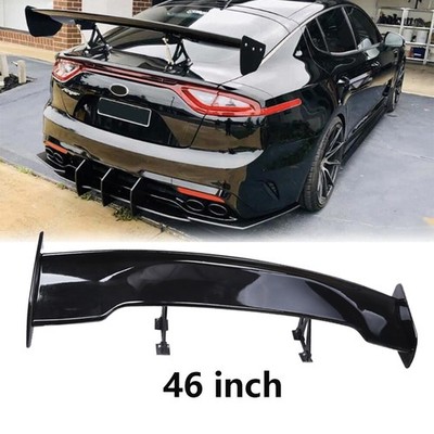 46''Car GT Style Trunk Rear Spoiler Wing Gloss Black For KIA Stinger Optima