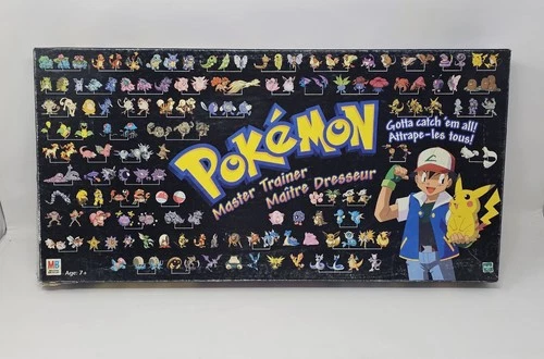 Pokemon Master Trainer Board Game 1999 Edition Complete 98% Hasbro Rare Vintage