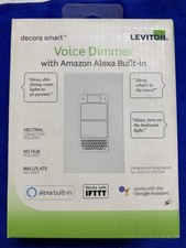 Leviton Decora Smart WiFi Voice Dimmer DWVAA w/ Amazon Alexa Built-in, IFTTT...