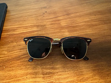Ray-Ban Clubmaster RB3016 Browline Sunglasses Tortoiseshell Frame