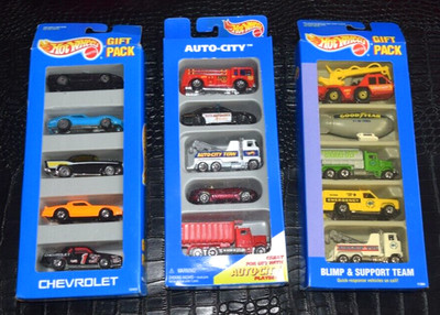 1995 HOT WHEELS AUTO CITY GIFT PACK #15069/Blim &Support team 1991 #11364/#12403