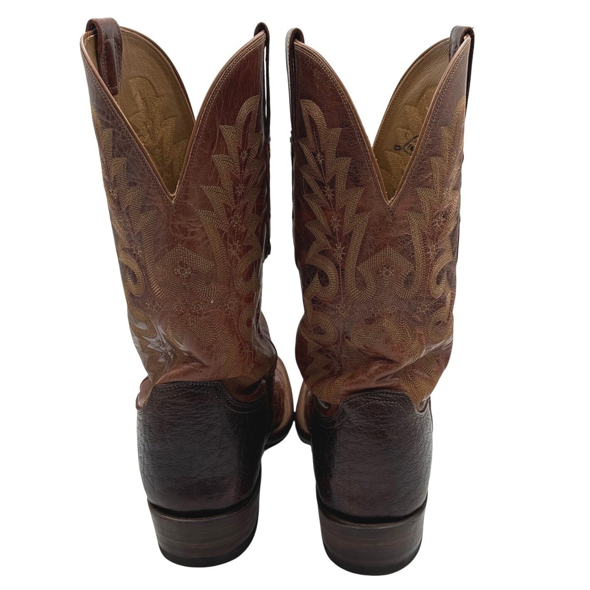 Lucchese Exotic Crocodile Tail Mens Western Cowboy Boots 