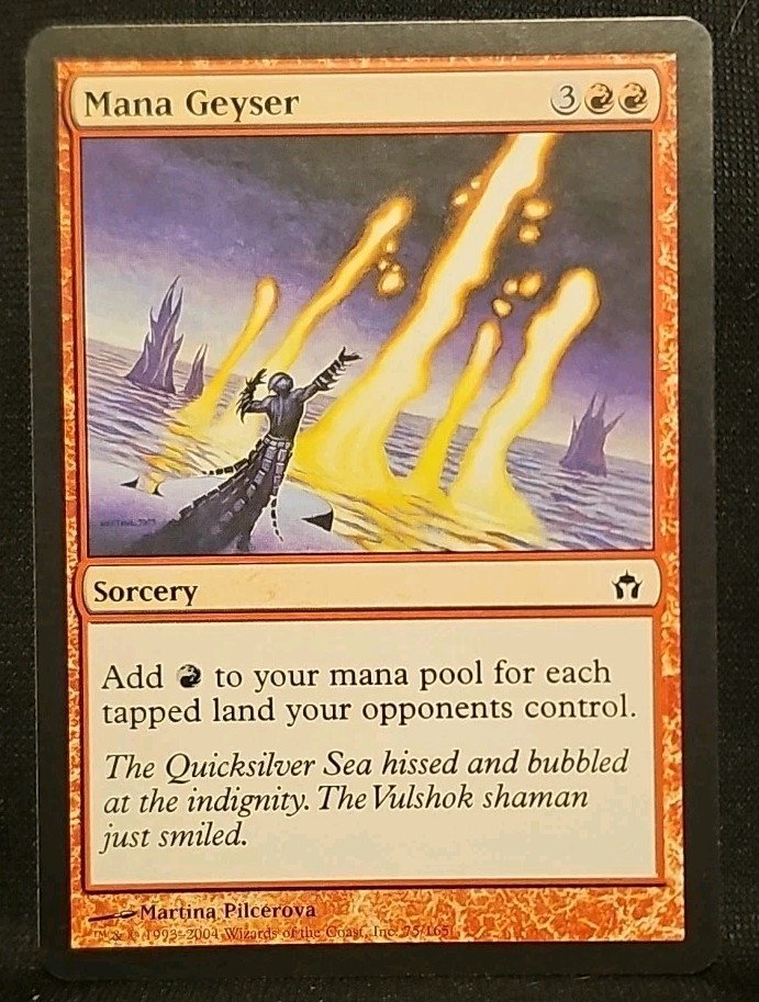 🔥🔥 Mana Geyser 🔥🔥 Mtg Fifth Dawn MT/NM Regular Magic The Gathering