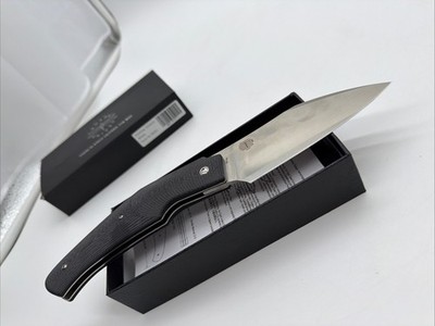 AMARE Folding Creator Knife Black G10 Handle w/ Box Stock No 202001 - Never Used
