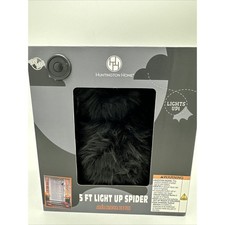 Huntington Home 5 foot LED Light Black Spider Halloween NEW