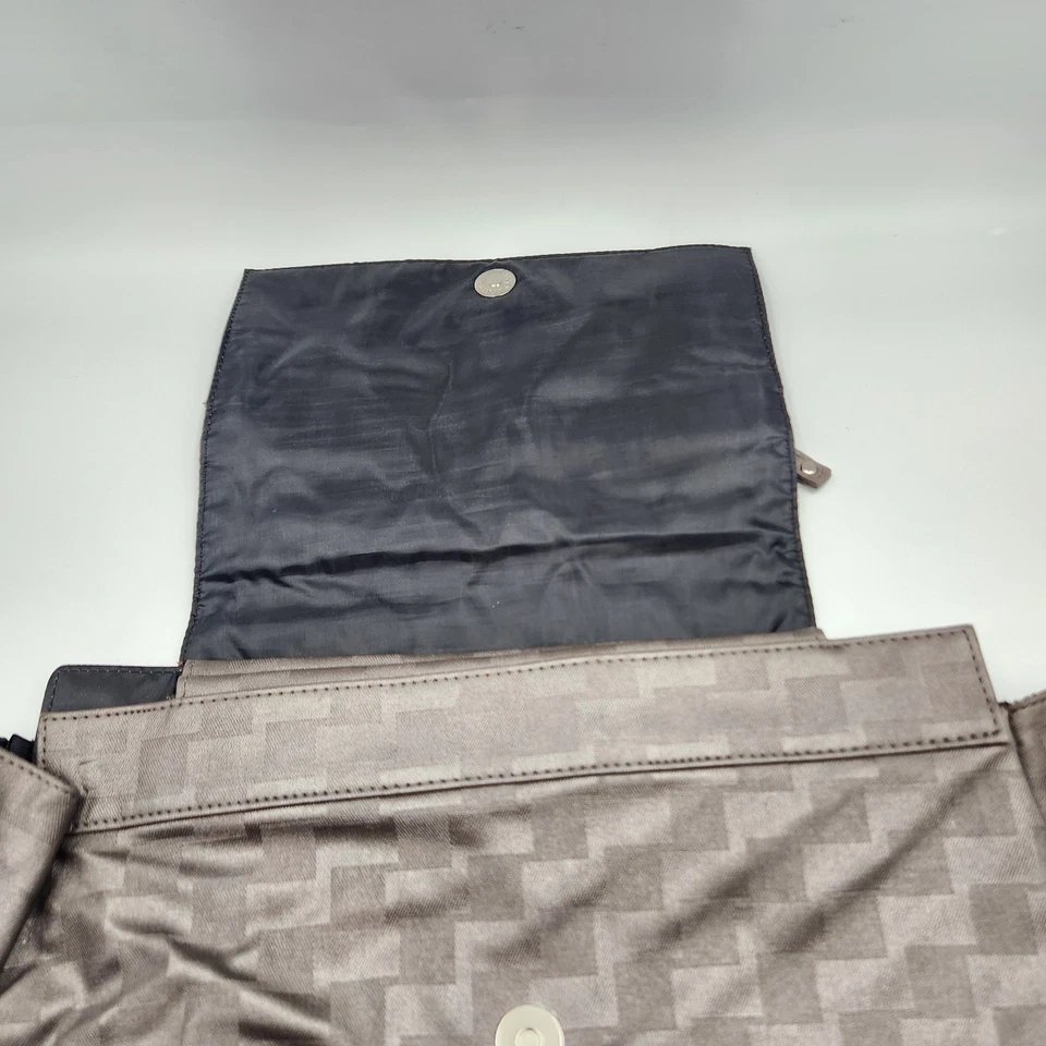 Bolso clásico Miche gris geométrico concha imitación cuero Foto 3 de 4