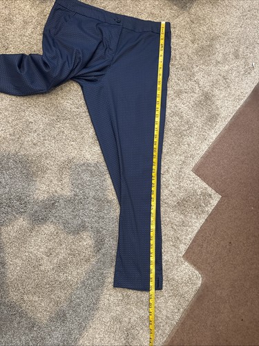 Greg Norman Women’s Size 10 Blue Ankle Pant Golf, Black Diamonds, Pockets - Picture 8 of 11