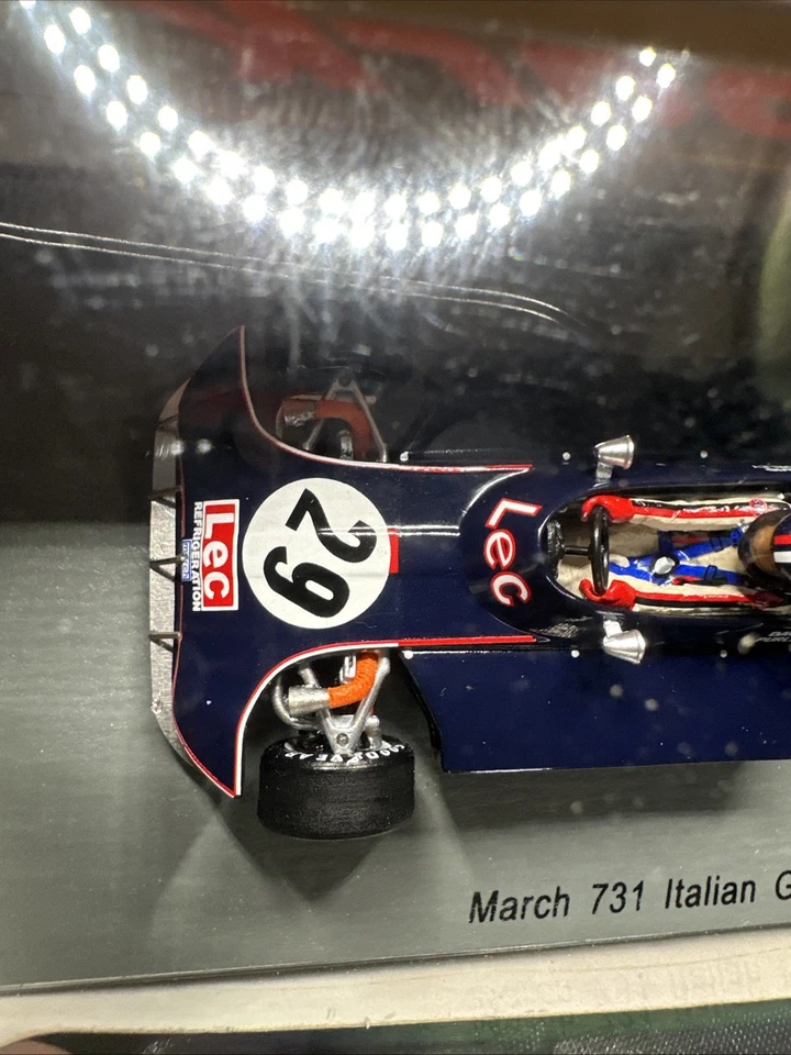 SPARK 1/43 S5368 March 731 #29 Italian GP 1973 Monza David Purley USA Boxed - Image 4 of 4