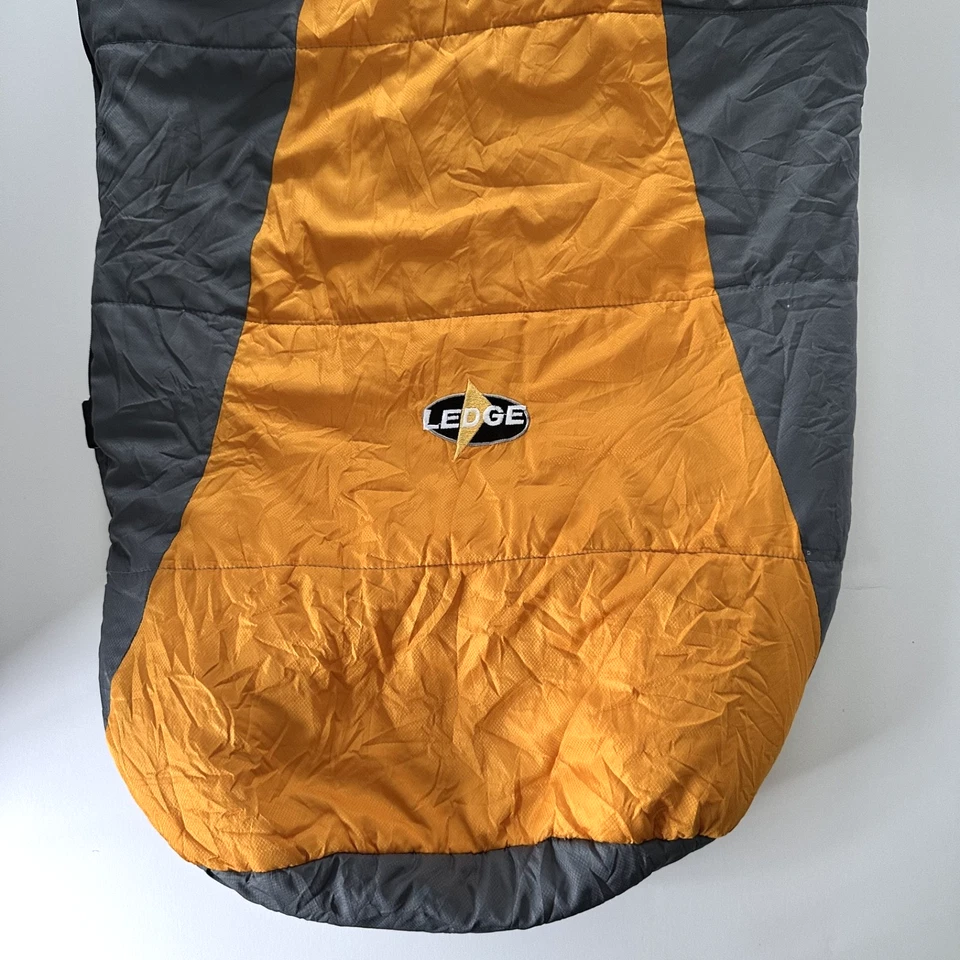 Ledge Feather Lite 20+ Sleeping Bag Water Resistant & Compact Orange/Grey Camp - Image 4 of 4