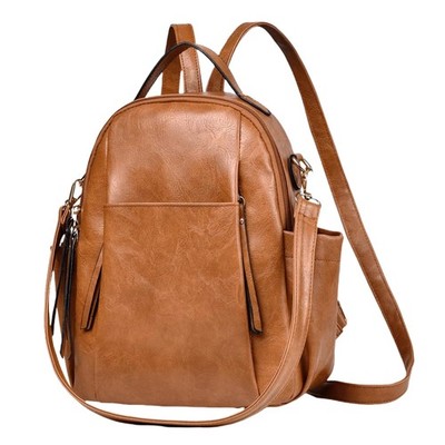 9672 Small Backpack Designer Leather Mini Backpack Purse Fashion Roomy Mini Backpack PurseSoft Genuine Leather Backpack for Women  main image 3