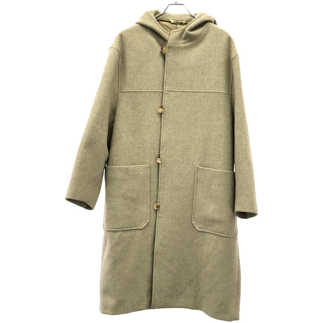 AURALEE 20AW LIGHT MELTON HOODED COAT A20AC03L BEIGE 1 Used AURALEE 20AW LIGHT MELTON HOODED COAT A20AC03L BEIGE 1 Used