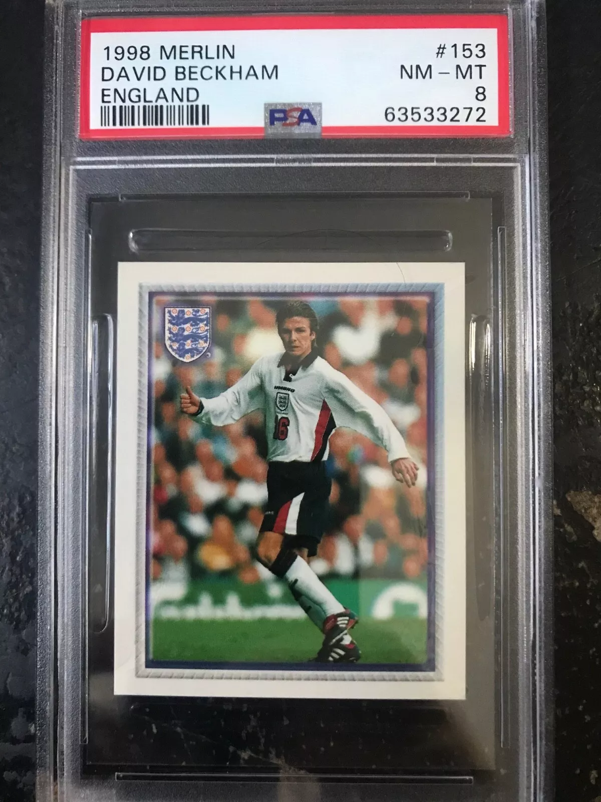David Beckham trading card