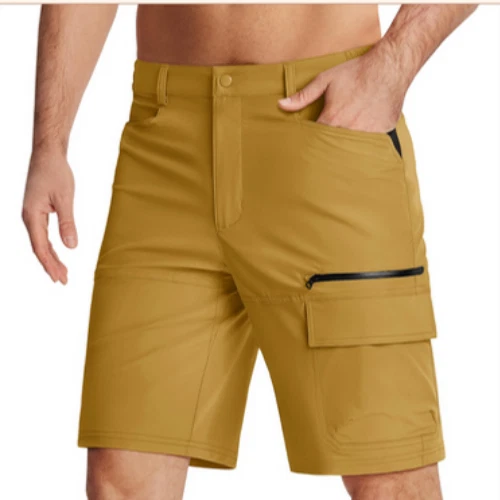 Men's Quick-Dry Climbing Shorts – Lightweight Hiking & Fishing Capri Pants, 38