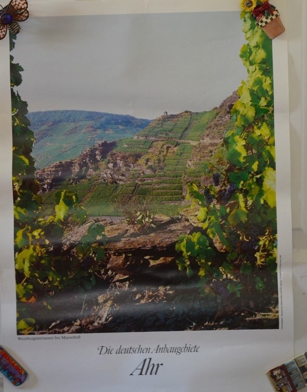Vintage Wine Poster Die Deutschen Ambaugebiete Ahr #16 Advertising Poster