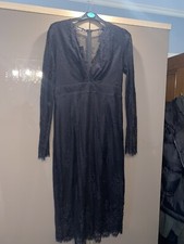 Black Boohoo Lace Dress Size 10. WITH TAGS