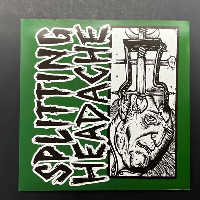 Splitting Headache, Drowning / Under Your Breath, 7'' 33rpm, Green Vinyl VG+