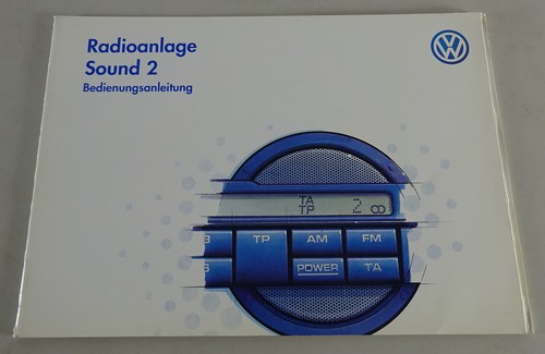 Betriebsanleitung VW Radioanlage Sound 2 Stand 06/1995