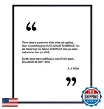 A.A. Milne Quote Wall Art Print - 8x10 Unframed Photo - Perfect Inspirational